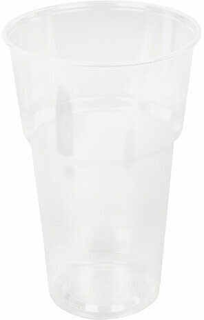 Одноразовые стаканы 500 мл, КОМПЛЕКТ 20 шт., пластиковые, "БЮДЖЕТ", прозрачные, ПП, холодное/горячее, LAIMA, 600939