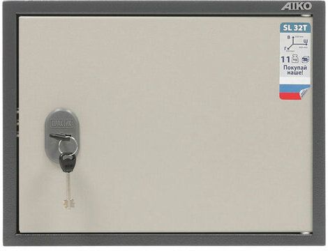 Шкаф металлический для документов AIKO "SL-32Т" ГРАФИТ, 320х420х350 мм, 11 кг, S10799030502
