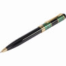 Ручка подарочная шариковая GALANT "Granit Green", корпус черный с темно-зеленым, золотистые детали, пишущий узел 0,7 мм, синяя, 140393