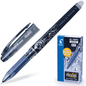 Ручка стираемая гелевая PILOT &quot;Frixion Point&quot;, ЧЕРНАЯ, игольчатый узел 0,5 мм, линия письма 0,25 мм