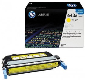 Картридж лазерный HP (Q5952A) ColorLaserJet 4700, №643A, желтый, оригинальный, ресурс 10000 страниц