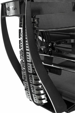 Кресло МЕТТА "YOGA" Y 4DF B2-5D, адаптивная спинка, 3D-подголовник, сверхпрочная сетка, черное