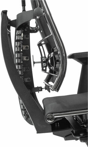 Кресло МЕТТА "YOGA" Y 4DF B2-5D, адаптивная спинка, 3D-подголовник, сверхпрочная сетка, черное