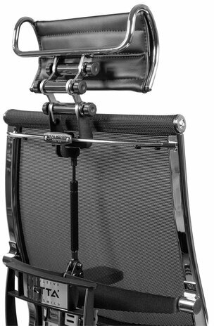 Кресло МЕТТА "YOGA" Y 4DF B2-5D, адаптивная спинка, 3D-подголовник, сверхпрочная сетка, черное