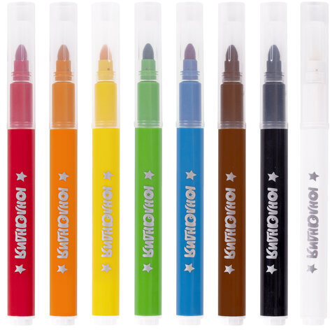 Фломастеры стираемые ЮНЛАНДИЯ "ЮНЫЙ ВОЛШЕБНИК", 7 цветов+1 стиратель, ударопрочный наконечник, вентилируемый колпачок, картон, 151651