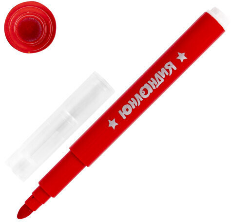 Фломастеры стираемые ЮНЛАНДИЯ "ЮНЫЙ ВОЛШЕБНИК", 7 цветов+1 стиратель, ударопрочный наконечник, вентилируемый колпачок, картон, 151651