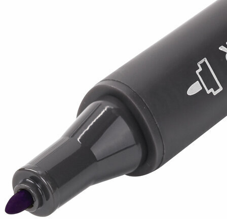 Маркер для скетчинга двусторонний 1 мм - 6 мм BRAUBERG ART CLASSIC, ФИАЛКОВЫЙ (R839), 151777