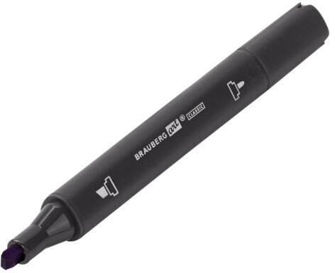 Маркер для скетчинга двусторонний 1 мм - 6 мм BRAUBERG ART CLASSIC, ФИАЛКОВЫЙ (R839), 151777