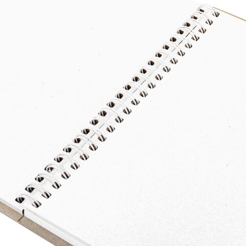 Скетчбук, белая бумага, 160 г/м2, плотная, 15х21 см, 60 л., гребень, твердая обложка, КРАФТ, BRAUBERG ART CLASSIC, 116365