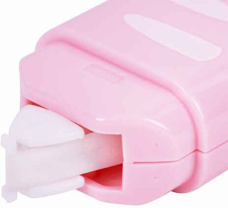 Корректирующая лента BRAUBERG KIDS "ЛАПКИ", 5 мм х 6 м, корпус розовый, блистер, 272497