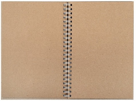 Скетчбук, крафт бумага 80 г/м2, 145х205 мм, 60 л., гребень, твердая обложка, BRAUBERG ART DEBUT, 115065