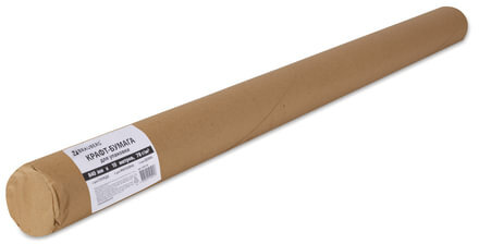 Крафт-бумага в рулоне, 840 мм x 10 м, плотность 78 г/м2, Марка А (Коммунар), BRAUBERG, 440145