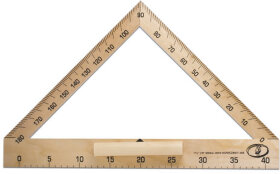 Транспортир для классной доски (транспортир классный), деревянный 40 см, 180 градусов, С176