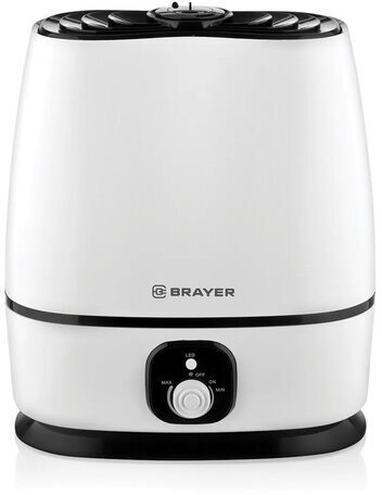 Увлажнитель BRAYER BR4702, объем бака 6 л, 25 Вт, арома-контейнер, белый