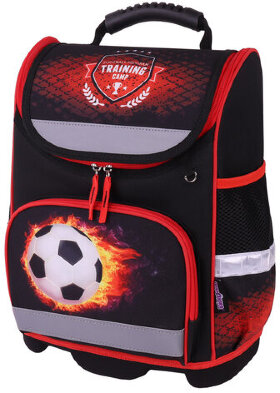 Ранец ЮНЛАНДИЯ WISE, 1 отделение, 3 кармана, устойчивое дно, &quot;Football camp&quot;, 37x29х15 см, 271400