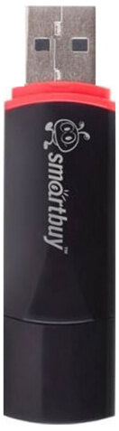 Флеш-диск 8 GB, SMARTBUY Crown, USB 2.0, черный, SB8GBCRW-K
