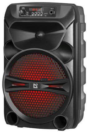 Колонка портативная DEFENDER G110, 1.0, 12 Вт, Bluetooth, FM-тюнер, microSD, чёрная, 65110