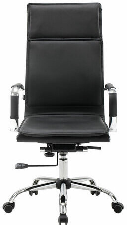 Кресло офисное BRABIX "Cube EX-523", экокожа, хром, черное, 531946