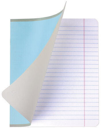 Тетрадь 12 л. ЮНЛАНДИЯ КЛАССИЧЕСКАЯ, линия, обложка картон, ГОЛУБАЯ, 105645