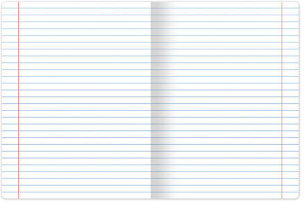 Тетрадь 12 л. ЮНЛАНДИЯ КЛАССИЧЕСКАЯ, линия, обложка картон, ГОЛУБАЯ, 105645