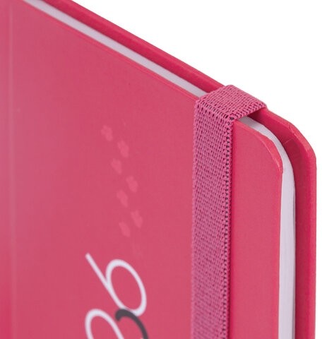 Еженедельник датированный 2026 с резинкой 171х93 мм, BRAUBERG, твердый, УФ-ЛАК, 64 л., "Кот", 117349