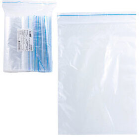 Пакеты с замком &quot;зиплок&quot; (гриппер), комплект 100 шт., 120х170 мм, ПВД, 35 мкм, PEZ009P