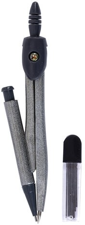 Готовальня ПИФАГОР 8 предметов: циркуль 120 мм, чертежные принадлежности, пластиковый пенал, 210860