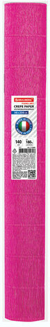 Бумага гофрированная/креповая (ИТАЛИЯ) 140 г/м2, 50х250 см, фуксия (971), BRAUBERG FIORE, 112583