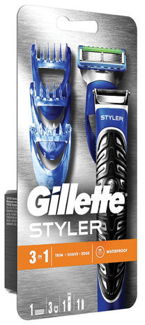 Бритва-стайлер GILLETTE Fusion ProGlide + 1 сменная кассета Power + 3 насадки для моделирования бороды/усов, 50016229