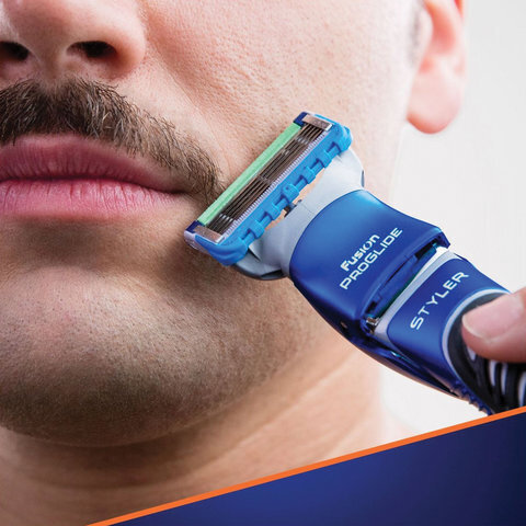 Бритва-стайлер GILLETTE Fusion ProGlide + 1 сменная кассета Power + 3 насадки для моделирования бороды/усов, 50016229