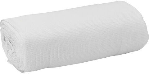 Полотно ВАФЕЛЬНОЕ Узбекистан, отбеленное, рулон 0,45х50 м, плотность 180 (±5) г/м2, в пакете, LAIMA, 607519