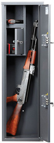 Сейф оружейный AIKO "Чирок 1020", 1000х300х200 мм, 15 кг, на 2 ствола, 2 ключевых замка