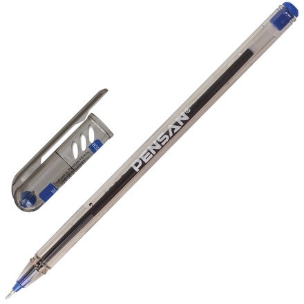 Ручка шариковая масляная PENSAN "My-Tech", СИНЯЯ, игольчатый узел 0,7 мм, линия письма 0,35 мм, 2240