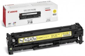 Картридж лазерный CANON (718Y) LBP7200Cdn / MF8330Cdn / MF8350Cdn, желтый, ресурс 2900 страниц, оригинальный, 2659B002