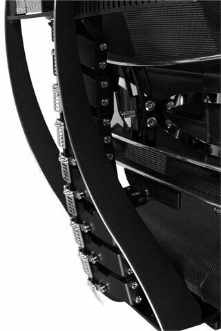 Кресло МЕТТА "YOGA" Y 4DT B2-14D, адаптивная спинка, 3D-подголовник, сверхпрочная сетка, черное