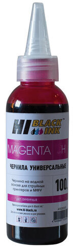 Чернила HI-BLACK для HP (Тип H) универсальные, пурпурные 0,1 л, водные, 15070103981U