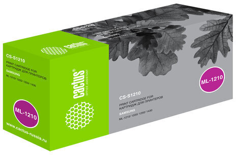 Картридж лазерный CACTUS (CS-S1210) для SAMSUNG ML-1210/1220/1250, ресурс 2500 стр.