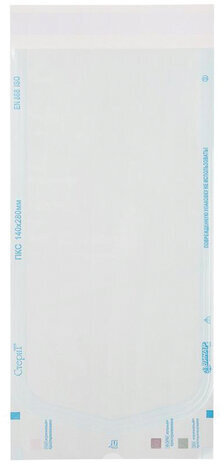 Пакет комбинированный самоклеящийся ВИНАР СТЕРИТ, комплект 100 шт., для ПАРОВОЙ/ГАЗОВОЙ стерилизации, 140х280