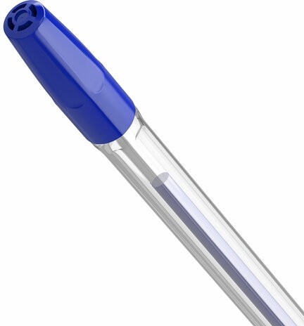 Ручки шариковые BRAUBERG "M-500", НАБОР 10 шт., СИНИЕ, узел 0,7 мм, линия письма 0,35 мм, 143454