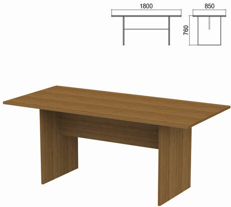 Стол для переговоров "Арго", 1800х850х760 мм, орех