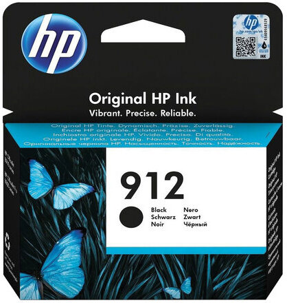 Картридж струйный HP (3YL80AE) для HP OfficeJet Pro 8023, №912 черный, ресурс 300 страниц, оригинальный