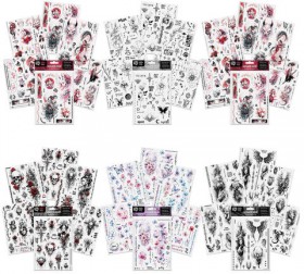 Наклейки-тату, набор 5 листов, АССОРТИ, 21х14,8 см, PRIORITY