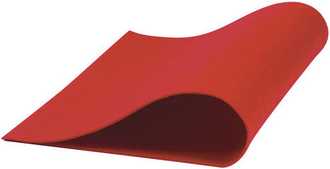 Цветной фетр для творчества, 400х600 мм, ОСТРОВ СОКРОВИЩ, 3 листа, толщина 4 мм, плотный, красный, 660658