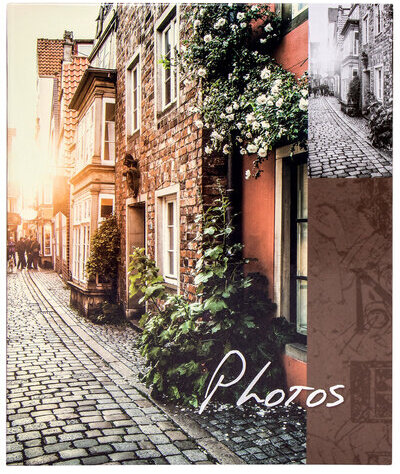 Фотоальбом BRAUBERG "Итальянские улочки" на 304 фото 10х15 см, твердая обложка, термосклейка, 391167