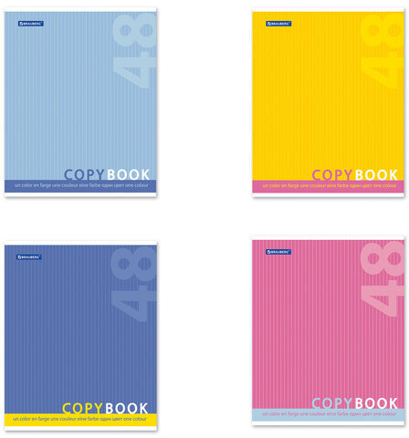 Тетрадь А5, 48 л., BRAUBERG, клетка, обложка картон, ОДИН ЦВЕТ, 401867