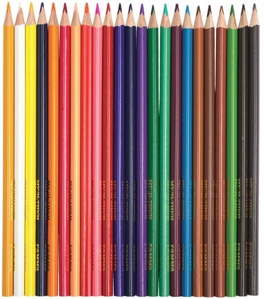 Карандаши цветные ГАММА "Мультики", 24 цвета, заточенные, трехгранные, картонная упаковка, 05091809, 050918_09