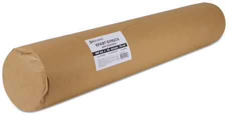 Крафт-бумага в рулоне, 840 мм x 40 м, плотность 78 г/м2, Марка А (Коммунар), BRAUBERG, 440146