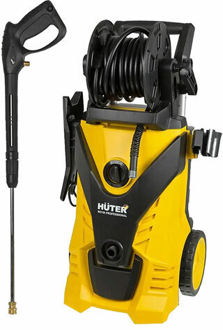 Минимойка HUTER W210i PROFESSIONAL, мощность 2,6 кВт, давление 210 бар, шланг 8 м, 70/8/18