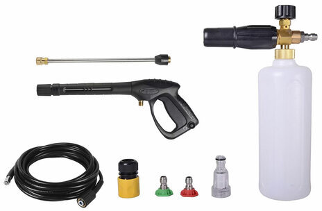 Минимойка HUTER W210i PROFESSIONAL, мощность 2,6 кВт, давление 210 бар, шланг 8 м, 70/8/18