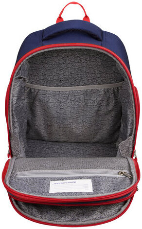 Рюкзак BRAUBERG CLASSIC, легкий каркас, премиум материал, Lion, синий, 37х32х21 см, 228829